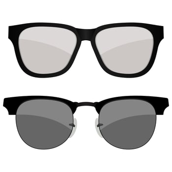 Two sunglasses isolated  vector
