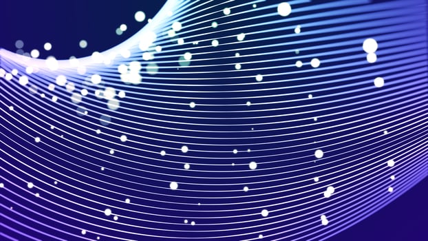 Glowing bokeh and curved lines photo