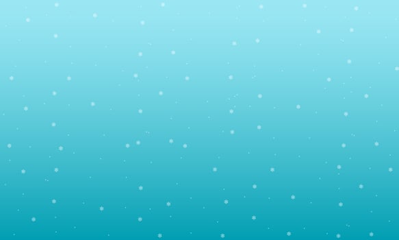 Snowflakes falling on blue gradient vector