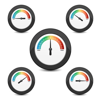 Benchmarking watch isolated vector