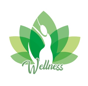 Wellness and therapy woman icon vector