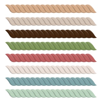 Realistic rope collection  vector