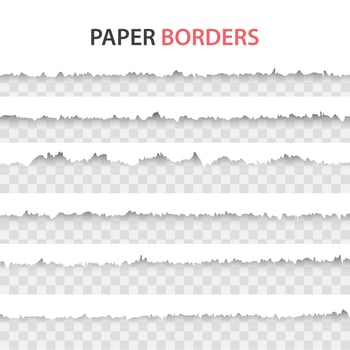 Torn paper edges  vector