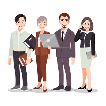 Business men and women vector