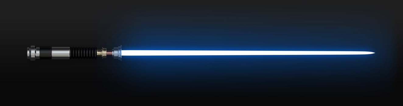 White laser light sword photo