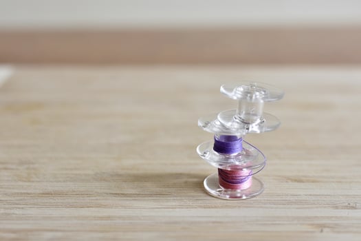 Yarn and a thread spool photo
