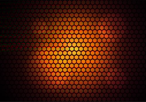 Modern hexagonal pattern tech background vector