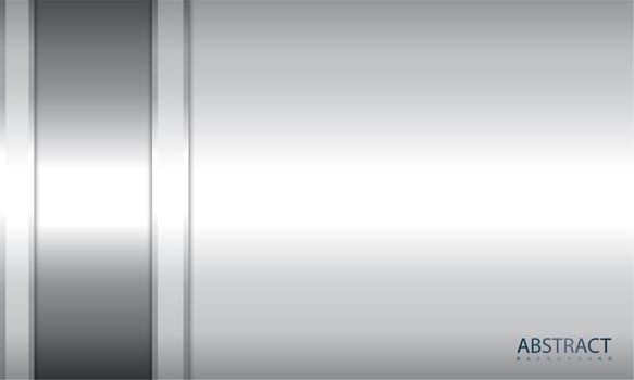 Silver Realistic Metallic Design vector