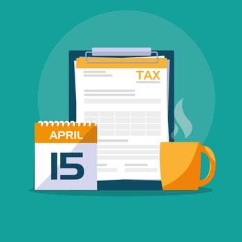 Tax Day Documents  vector