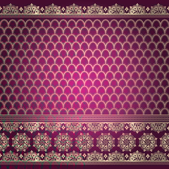 Indian-style background pattern vector