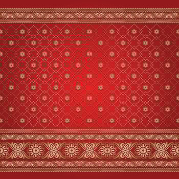Indian-style background pattern vector