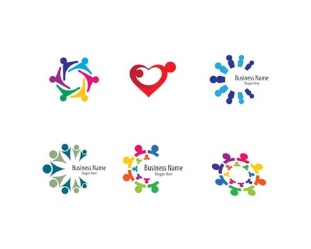 Community icon set vector