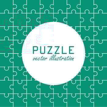 Puzzle pattern background vector