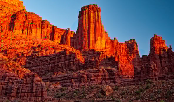 Grand Canyon at golden hour photo
