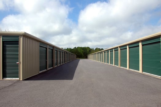 Green storage units photo