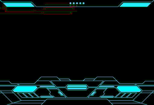 Abstract frame technology futuristic interface hud vector