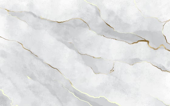 White Stone Marble Texture with Golden Strokes vector