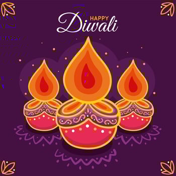 Hand Drawn Diwali Illustration vector