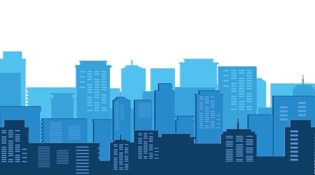 cityscape buildings day scene vector