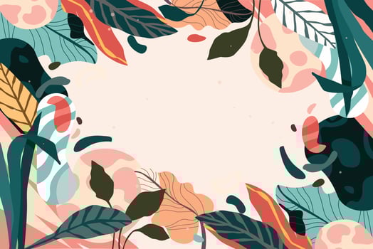 Colorful Background Of Foliage And Leaves vector