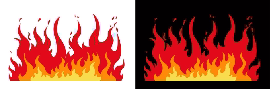 Fire flames design vector