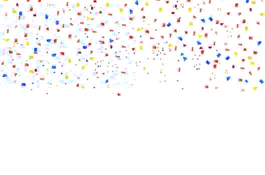 Colorful confetti background vector