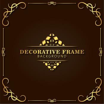 Elegant decorative frame background vector