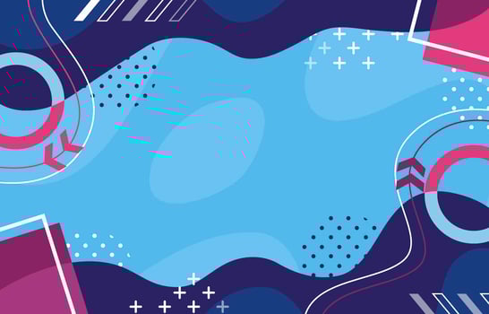 Blue Memphis Styled Background vector