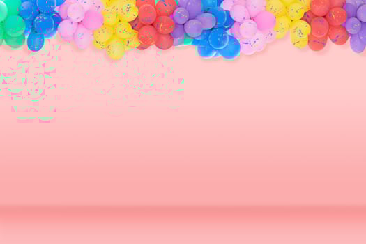 Group of multi colored balloons  photo