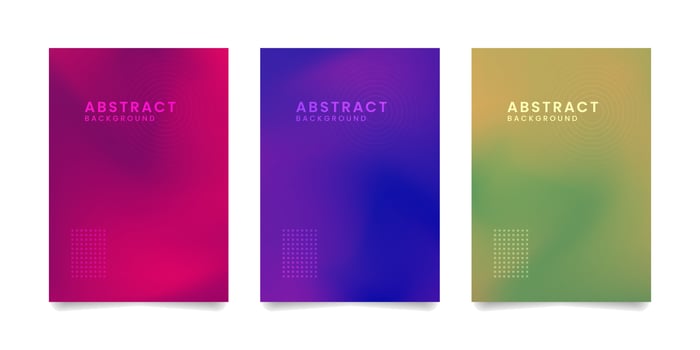 Pastel Holographic Card Set vector