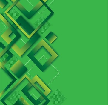 Modern green diamond gradient trendy design vector