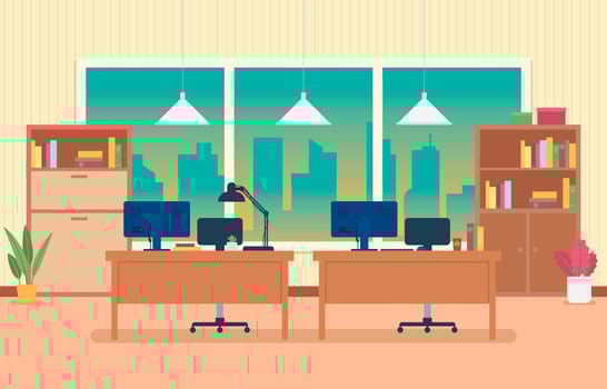 Office Background for Virtual Meeting vector