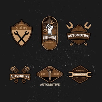 Cool Vintage Automotive Logo vector