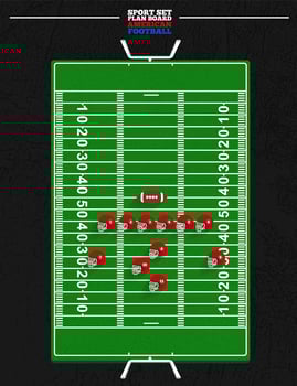 American football board field vector