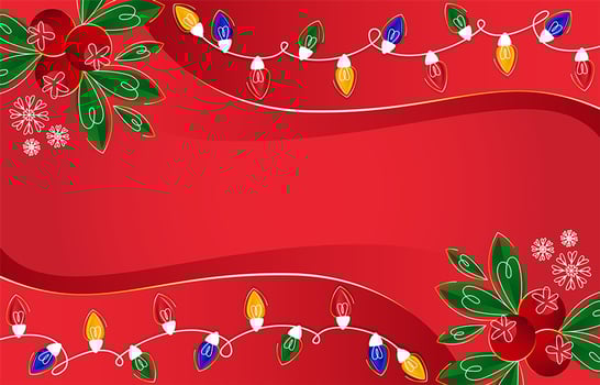 Christmas Background with Festive Elements vector
