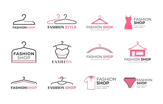 Fashion Store Logo Collection vector