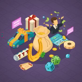 Isometric lottery composition vector
