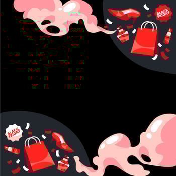 Black Friday Shopping Background vector