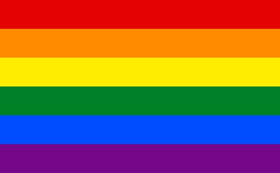 LGBT rainbow flag vector