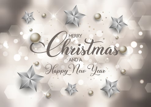 Decorative christmas and new year background vector