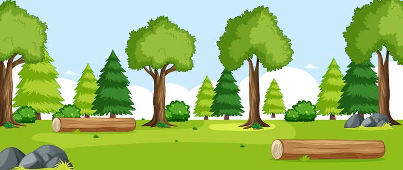 Empty background nature park vector