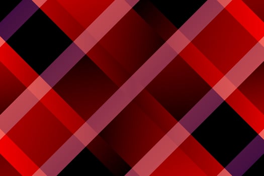 Gradient red and black diagonal lines plaid pattern vector