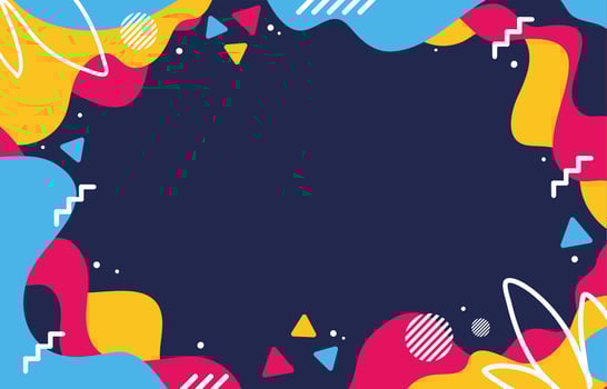 Colorful Liquid Abstract Flat Background vector