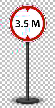 Red traffic sign vector