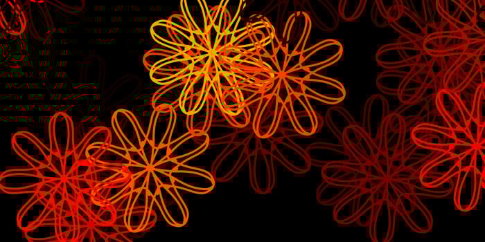 Dark orange texture with shapes. vector