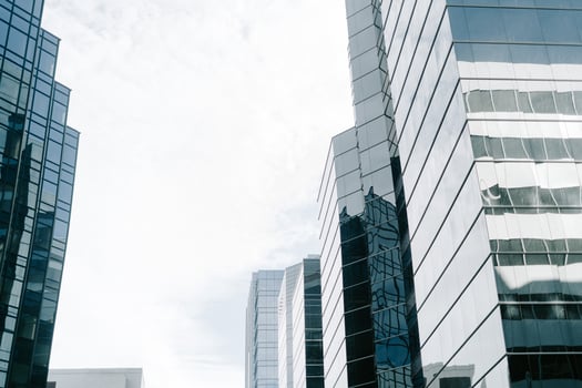 High rise modern buildings photo