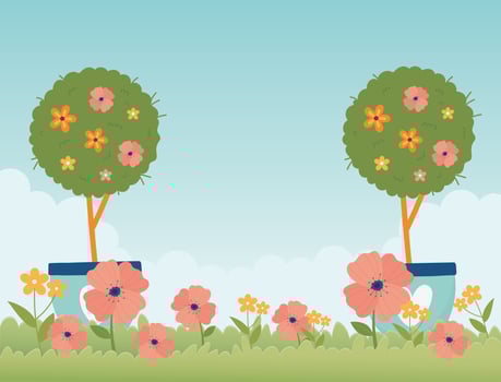 Spring celebration banner vector