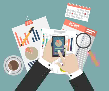 Auditing Tax process vector