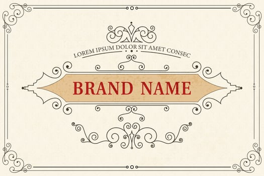 Vintage ornament greeting card calligraphy vector
