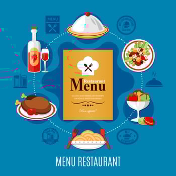 Restaurant Menu Concept vector